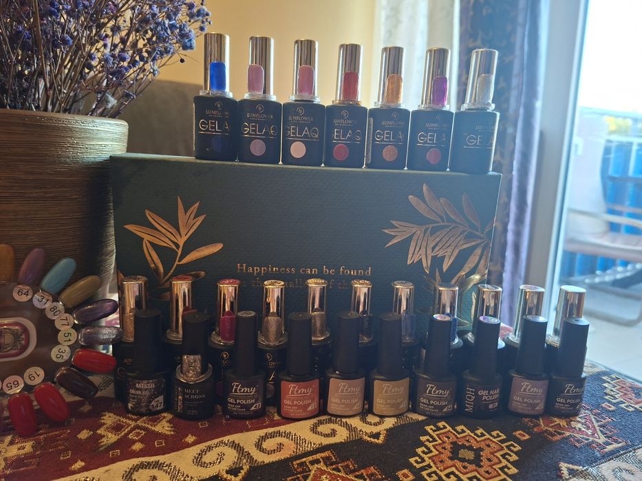 Zestaw 43szt Lakiery Hybrydowe Hybryda NOWE