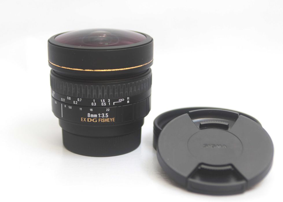 Lente Sigma 8mm Fisheye para Nikon em muito bom estado