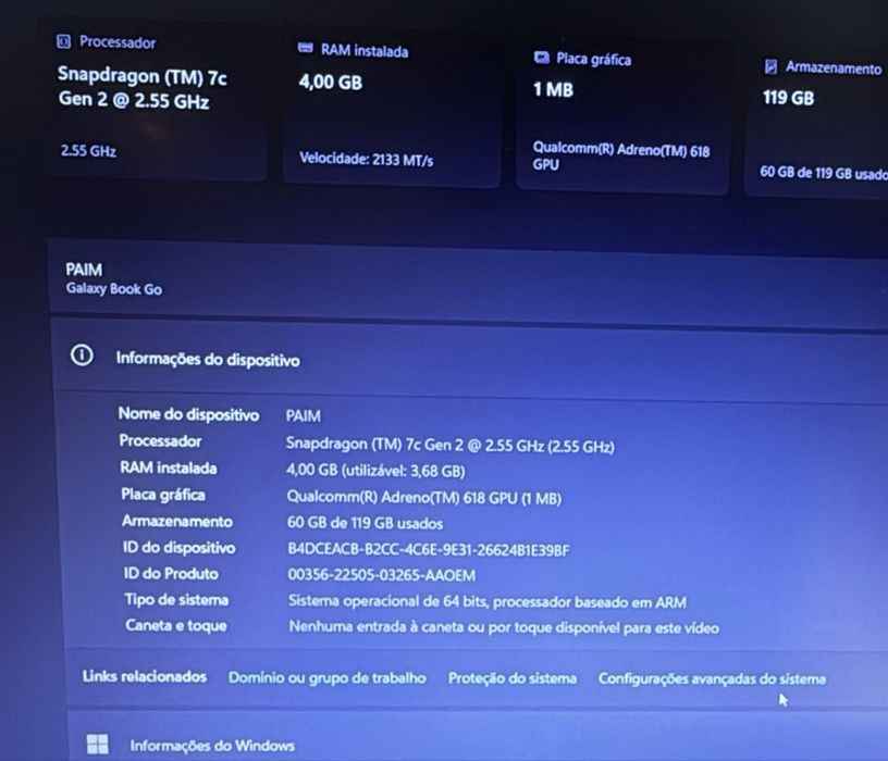 Samsung Galaxy  semi novo bem conservado