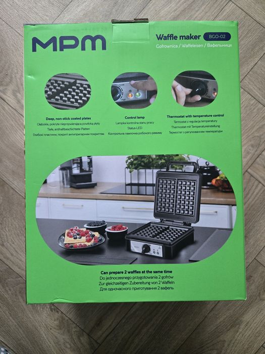 Nowa gofrownica MPM 1400W