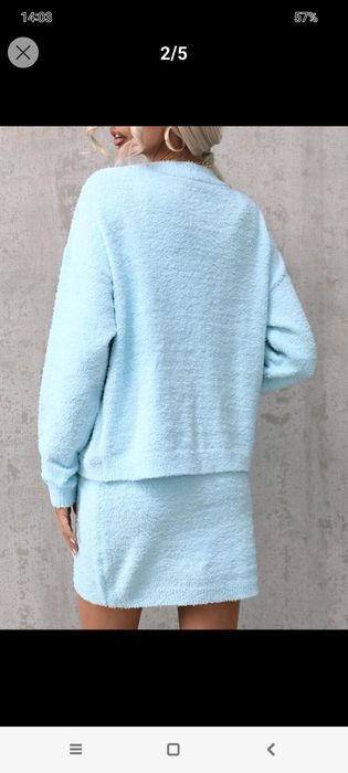 Piękny 3 częściowy zestaw  Shein Dzianinowy l/xl