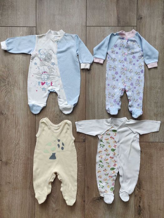 Человечки с длинным рукавом на 3-6 м. рост 52.см.