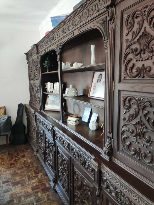 Movel de Parede Louceira Expositor Vintage Luis XV