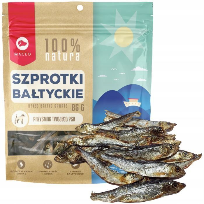Maced szprotki bałtyckie 85g przysmak dla psów