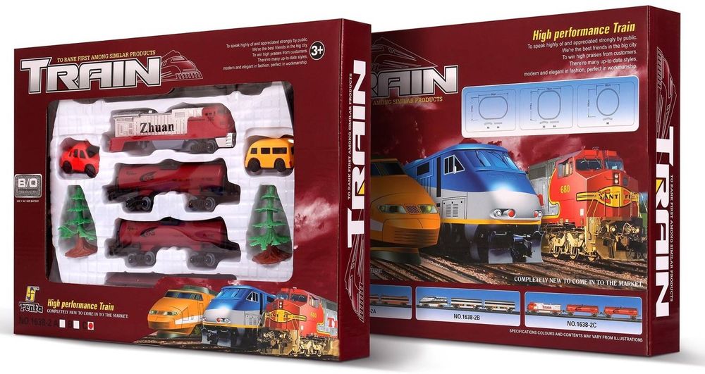 Zestaw Pociąg Na Baterie Kolejka Autka 25El Tor