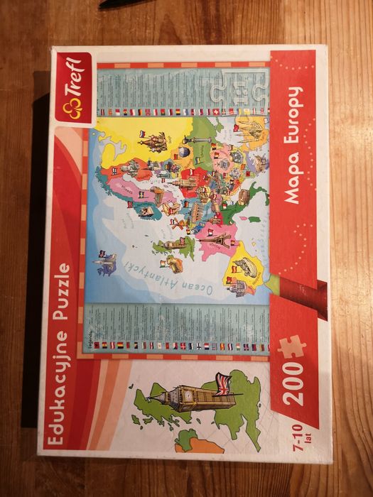 Puzzle edukacyjne Mapa Europy 200 el. Trefl