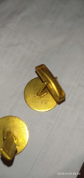 Запонки в позолоті рядянських сасів,ціна 820грн.