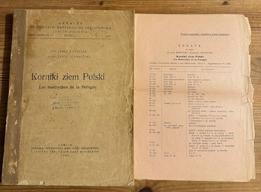 Korniki ziem Polski J.J. Karpiński, K. Strawiński 1948