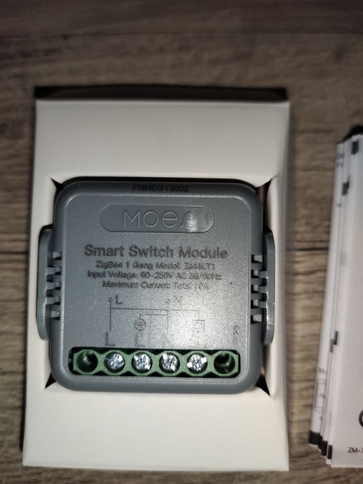 Нове Розумне ZigBee Реле Moes Mini Smart Switch 10A 1-Gang (Tuya/Smart Life)