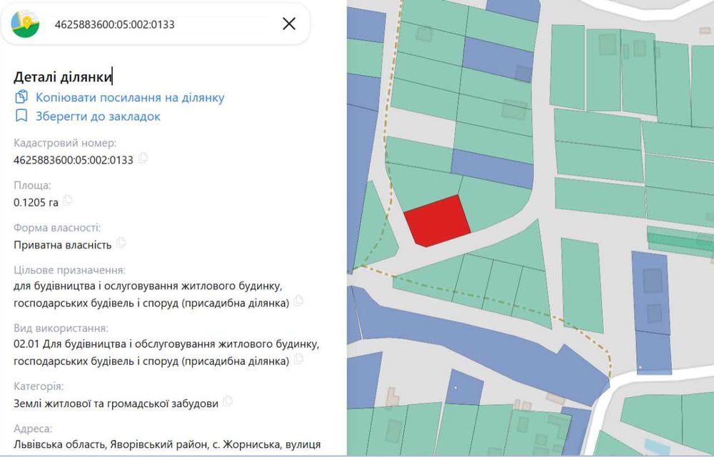 Продаж двох земельних ділянок 26сот під забудову | Жорниська