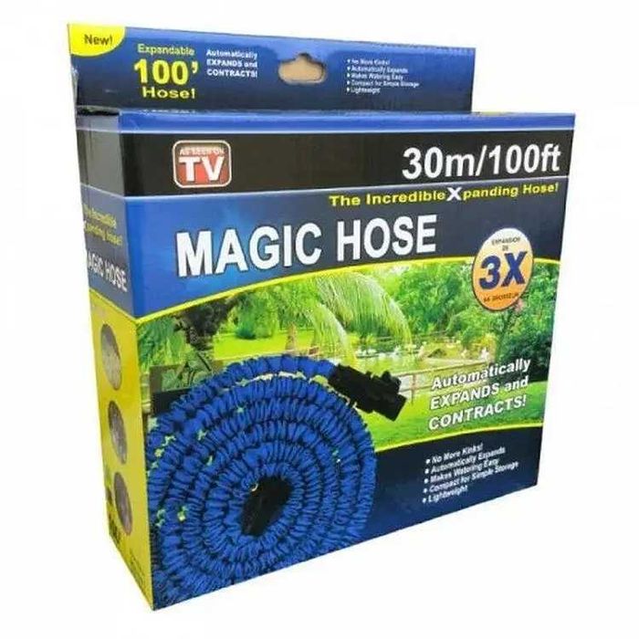 Садовый шланг для полива Xhose 30 м с распылителем