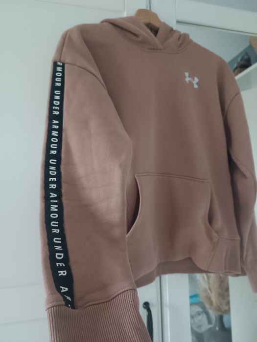 Bluza z kapturem damska Under Armour brudny róż