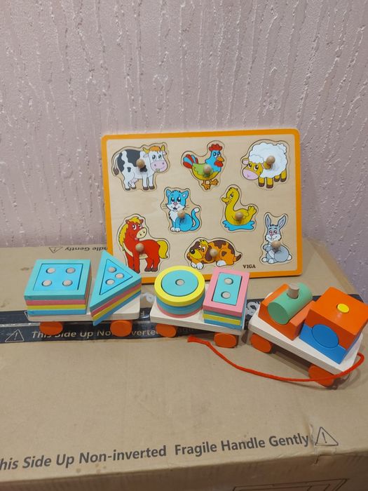 Детские розвивающие деревянние  игрушки