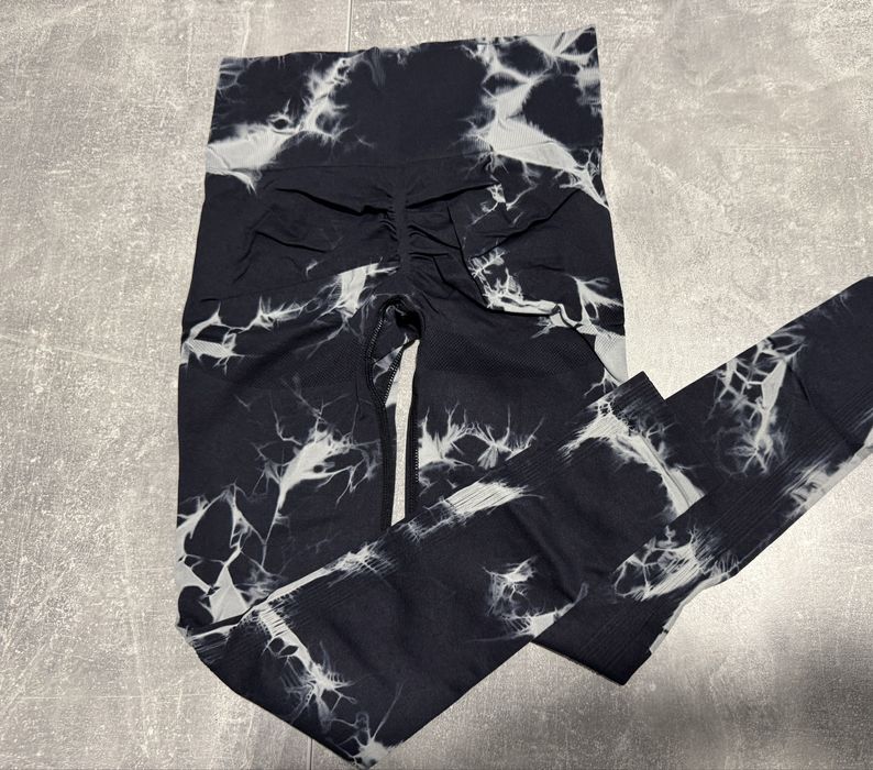 Нові лосини сірі чорні сині push ap мармур