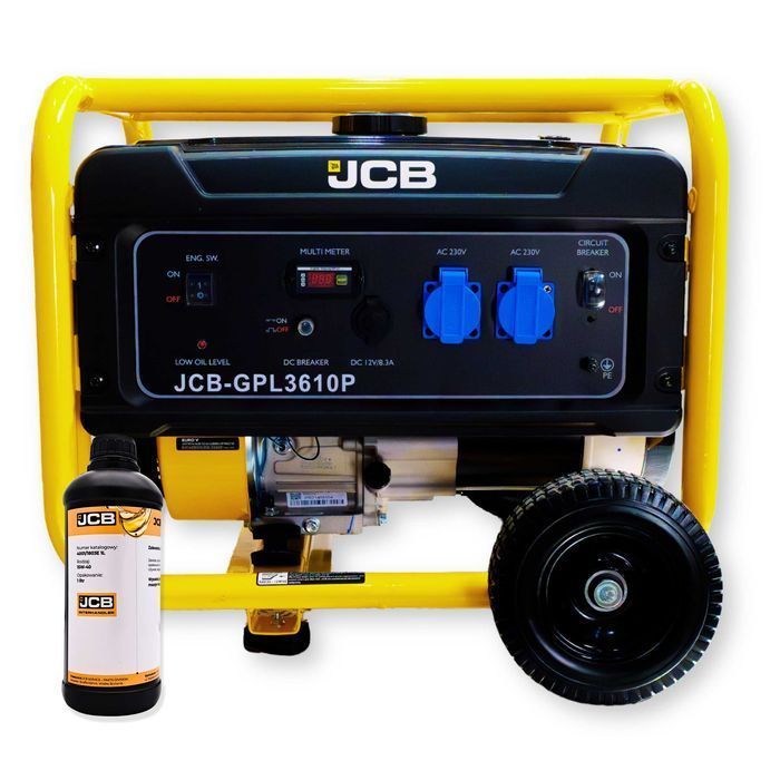JCB Tools Agregat prądotwórczy jednofazowy 3,6 kW AVR Generator prądu