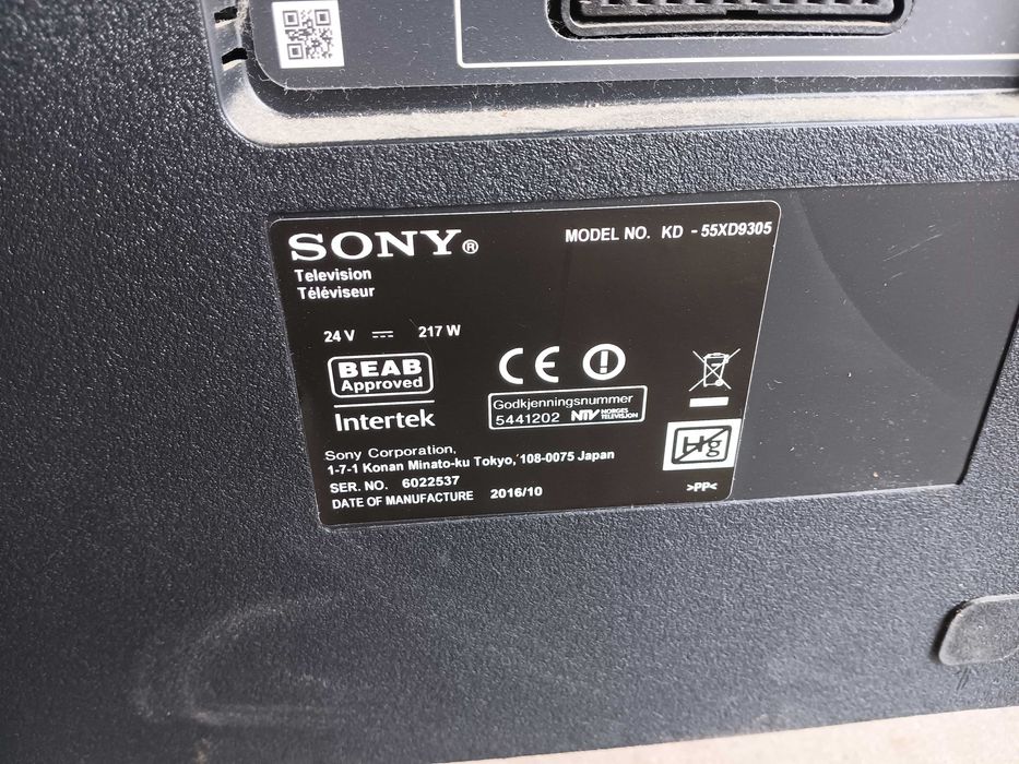 Sony bravia 55 cali