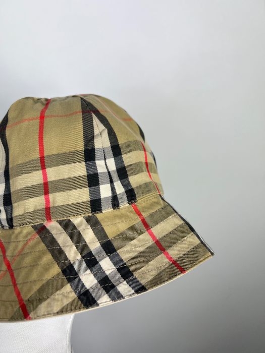 Dwustronny Kapelusz Burberry W Kratę Bucket Hat