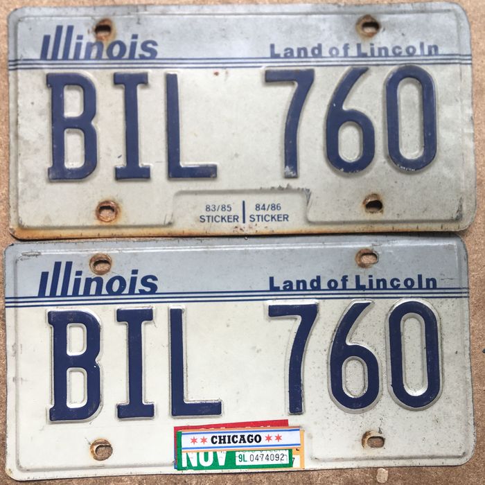 Номерной знак США USA plate номер парный пара два авто Металл оригинал