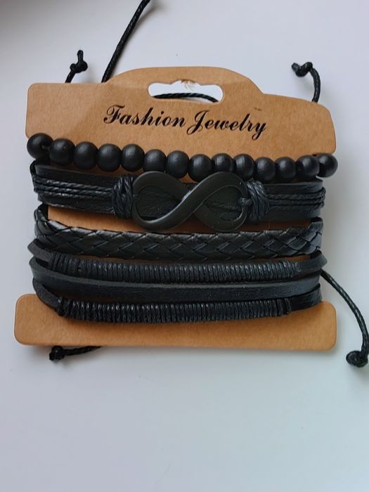 Bransoletka zestaw rzemyki vintage retro Boho