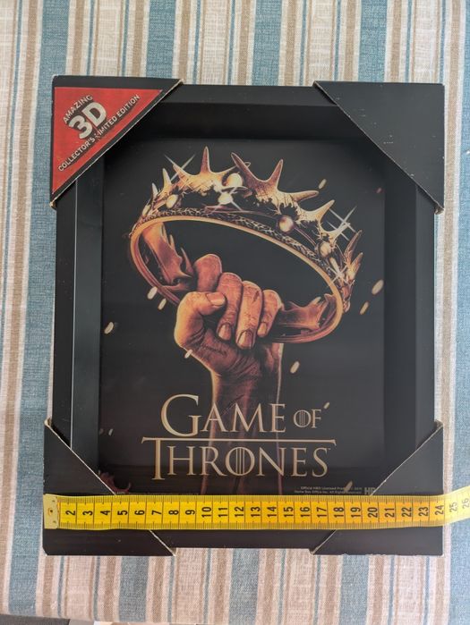 Quadro 3D Games of Thrones Novo Edição Limitada