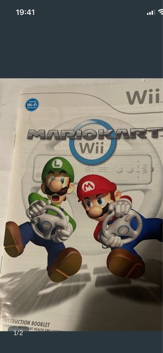 Manual jogo Mario Kart Nintendo Wii