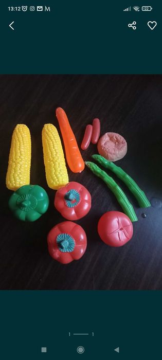 Warzywa plastikowe do zabawy