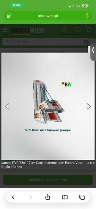 Janelva PVC com estores