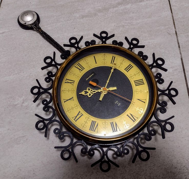 Zegar ścienny JANTAR -Vintage PRL / produkcja ZSRR