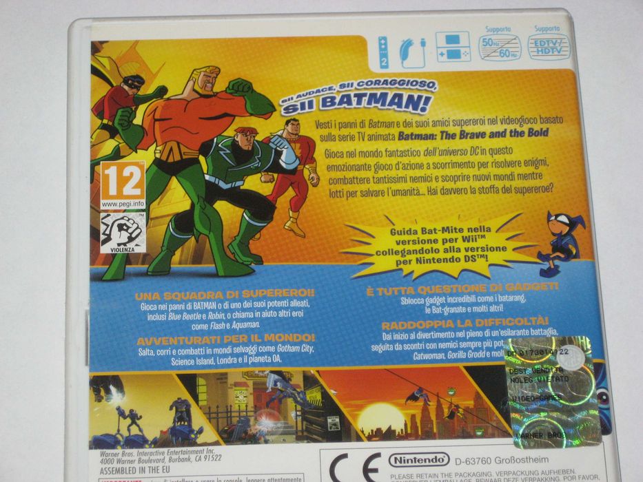 Batman The Brave and The Bold The Videogame Nintendo Wii BDB!