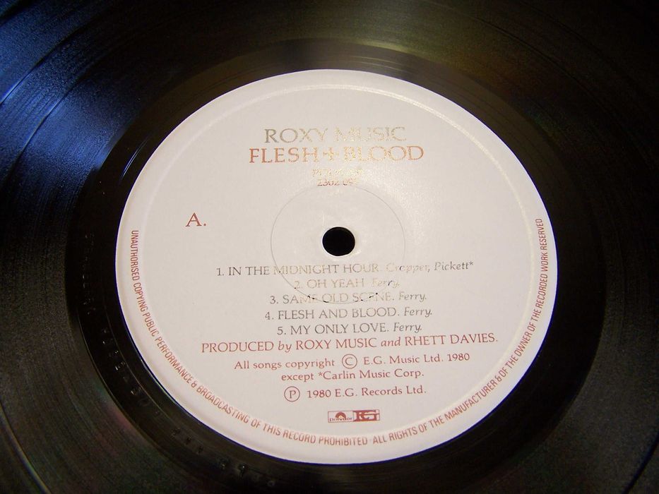 ВИНИЛ Roxy Music-Flesh+Blood VG+/NM- EX+ Англия