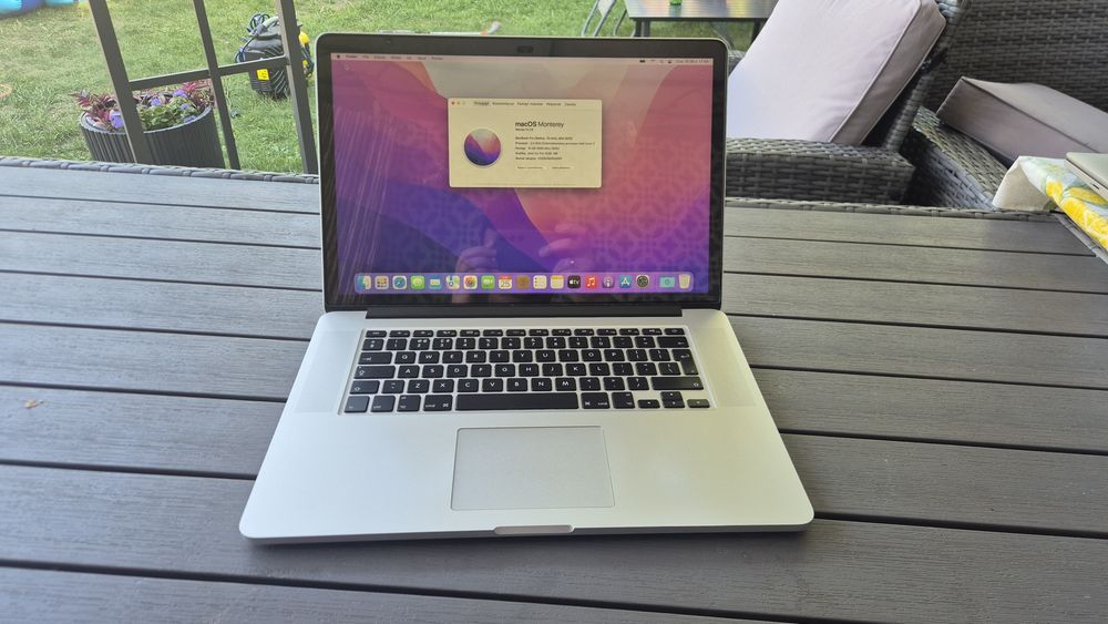 Macbook Pro 15 RETINA A1398 MID2015 15,4/i7-4870HQ/16GB/500SSD/R9 M370X/Monterey