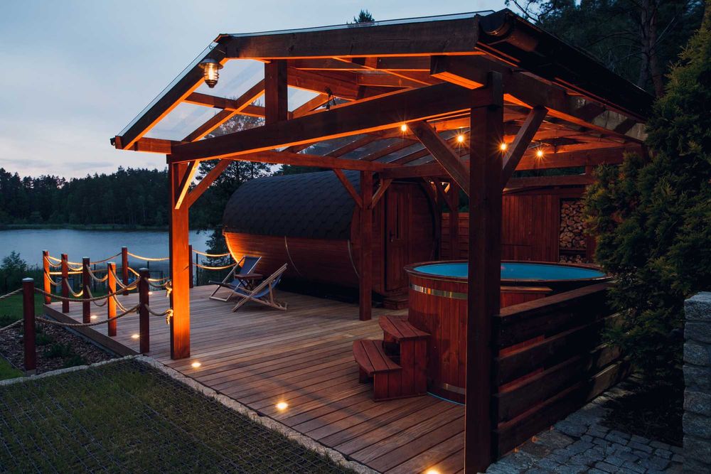 Dom, Sauna i Balia w cenie, Warmia i Mazury,  jezioro.