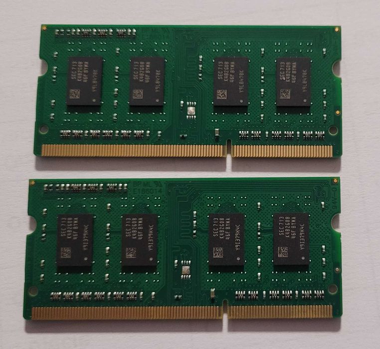 Zestaw RAM 2×2 GB DDR3L SO-DIMM 1600 MHz Transcend – 4 GB razem