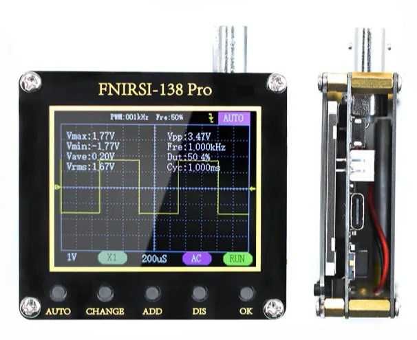 Цифровий кишеньковий осцилограф FNIRSI-138 PRO 200 кГц 2.4 «