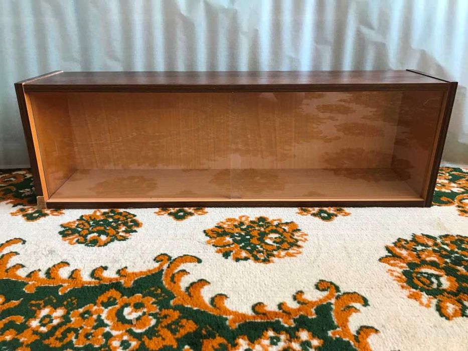 Настінна полиця Чехословакія для книжок, декору навісна полка горіх