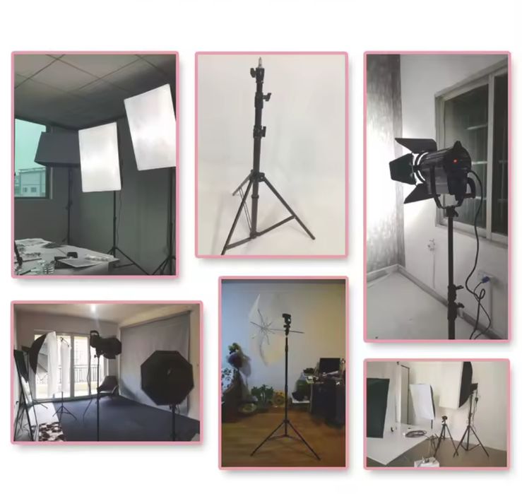 Tripé Para Softbox Reflector Ring light Fotografia 2,4M 5kg carga NOVO