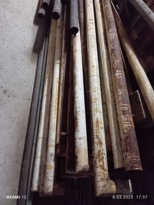 Drut żebrowany rury słupki różne średnice