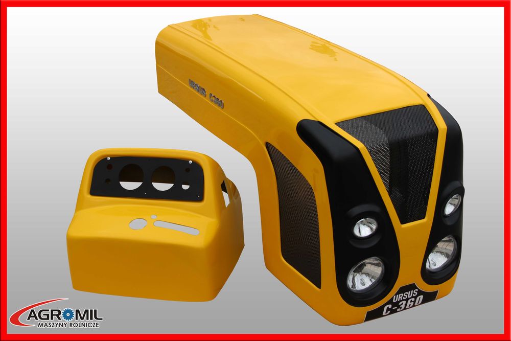 Maska ciągnikowa tworzywo Ursus C360 C-360 model 03 żółta
