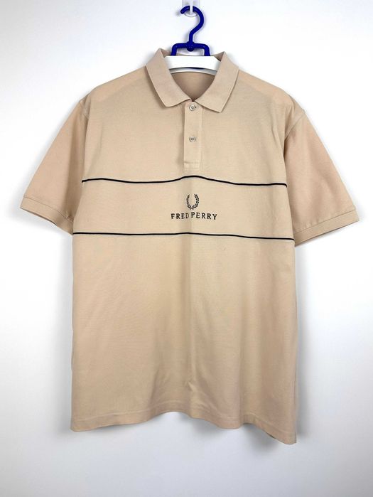 Koszulka Polo Fred Perry vintage beżowa r. XL