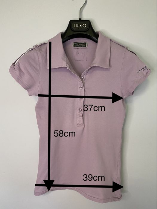 Polo damskie, wrzos, rozmiar uniwersalny, Wrangler