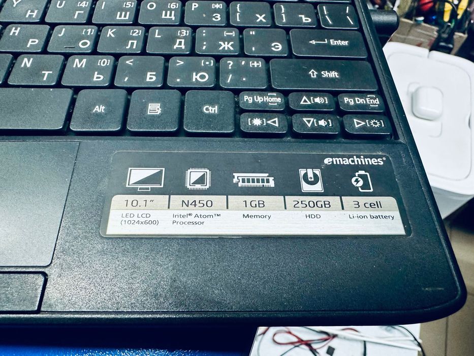 Нетбук eMachines eM350 nav51 250gb hdd