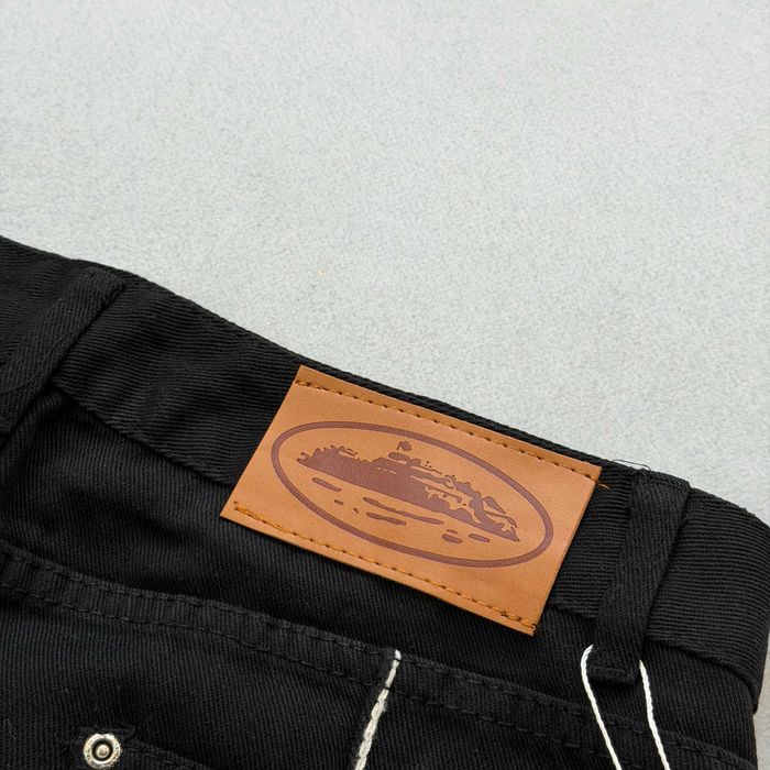 Джинсові шорти Corteiz C-Star Denim Джинсовые Шорты Кортез Черные Синие Голубые