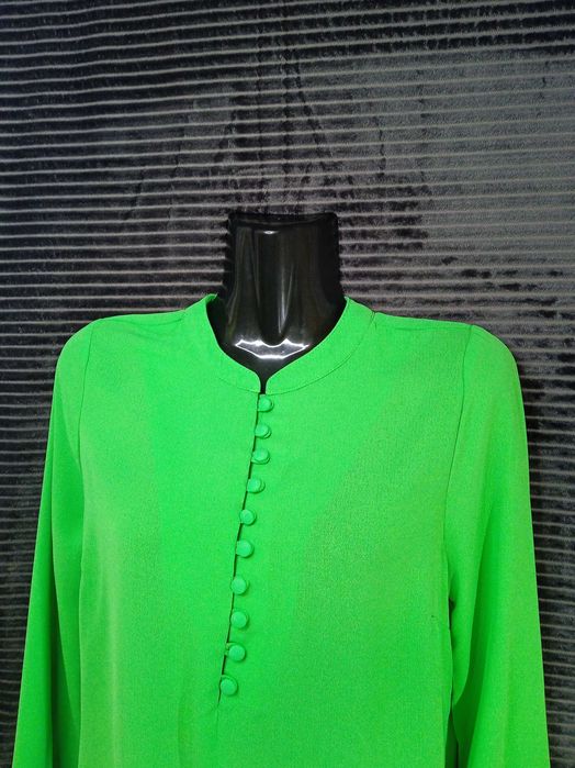 Стильна зелена блузка NEXT з ґудзиками Розмір XS