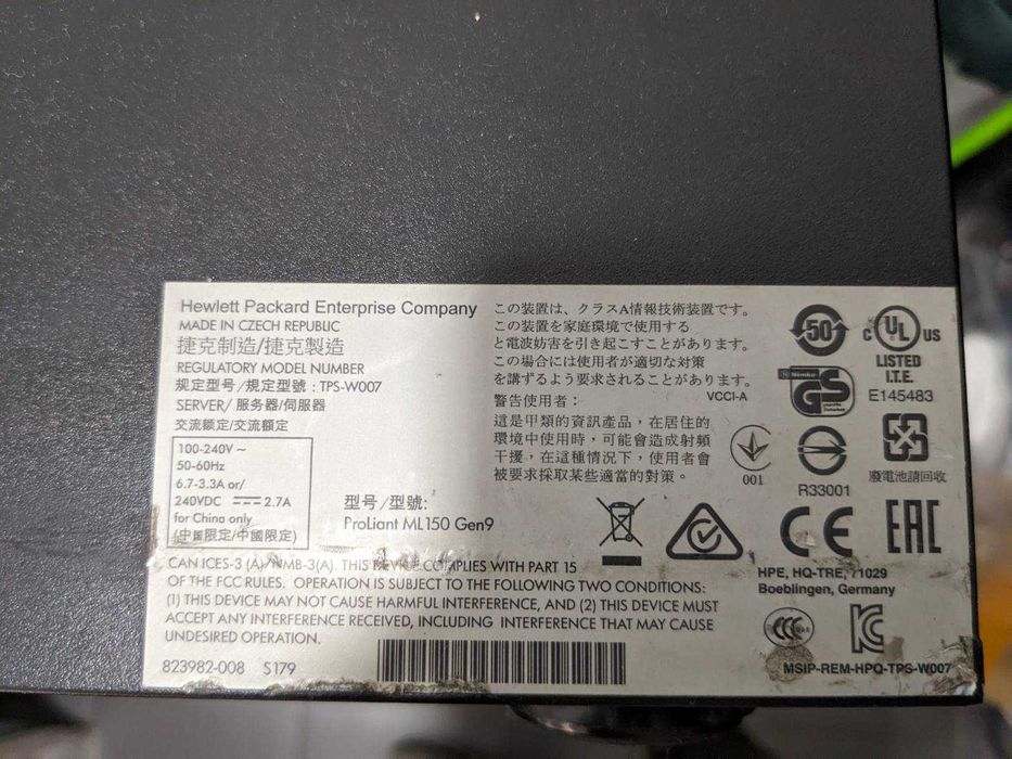 Сервер HP Proliant ML150 GEN9