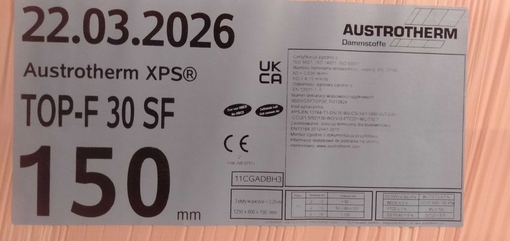 Styropian XPS Austrotherm 150 mm, 15 cm