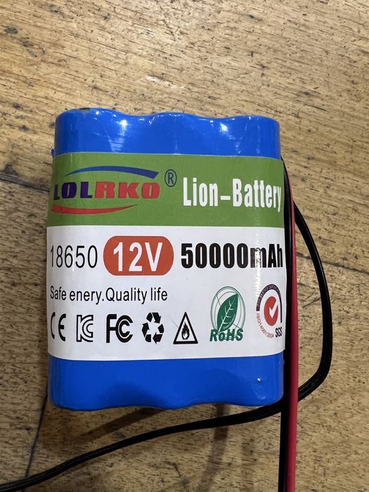 Bateria Recarregável Li-ion 12V 18650 - Nova