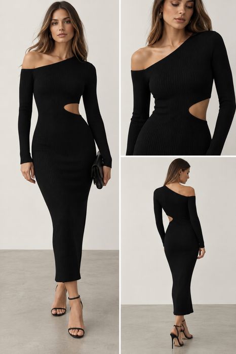 Розкішна трикотажна сукня S стиль roze zara