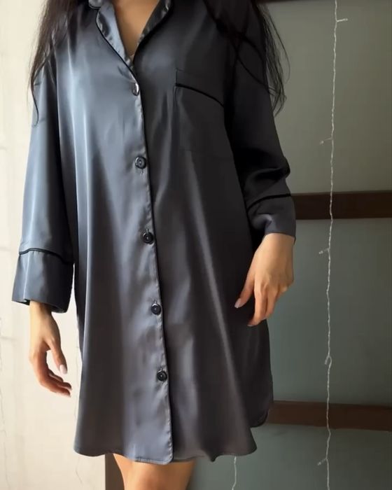 Шовкова сорочка, домашня сорочка, домашній одяг  pijamlook, vvelika