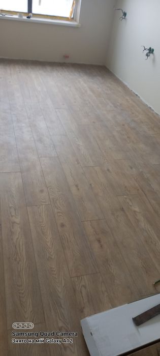 Кварц вініл ламінат паркетна дошка встановлення