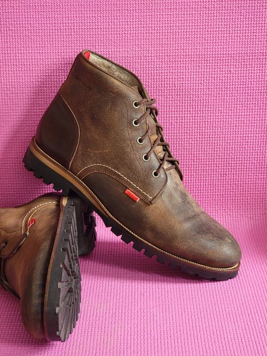 Устілка 30,5 см. Made in Portugal. Ambitious зимові шкіряні черевики на вовні. Розмір 46,5